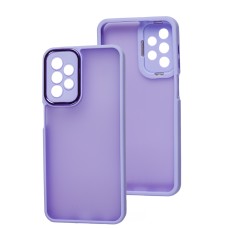 Чохол для Samsung Galaxy A23 (A235) Luxury Metal Lens бузковий