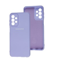 Чохол для Samsung Galaxy A23 (A235) Silicone Full camera бузковий / dasheen