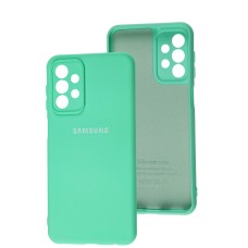 Чохол Samsung Galaxy A23 (A235) Silicone Full camera бірюзовий / marine green