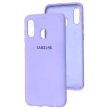 Чехол для Samsung Galaxy A20 / A30 Silicone Full лавандовый