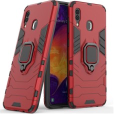 Чохол для Samsung Galaxy A20/A30 Transformer Ring удароміцний з кільцем червоний