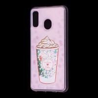 Чохол для Samsung Galaxy A20 / A30 Блискучі вода світло-рожевий морозиво