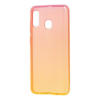 Чохол для Samsung Galaxy A20/A30 Gradient Design червоно-жовтий