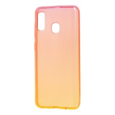 Чохол для Samsung Galaxy A20/A30 Gradient Design червоно-жовтий
