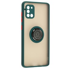 Чохол Samsung Galaxy A31 (A315) LikGus Edging Ring оливковий