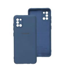 Чохол Samsung Galaxy A31 (A315) Silicone Full camera синій / navy blue