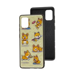 Чохол для Samsung Galaxy A31 (A315) Wave Majesty funny corgi / pink sand