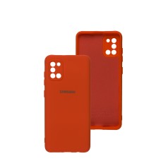 Чохол Samsung Galaxy A31 (A315) Silicone Full camera червоний