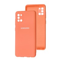 Чохол для Samsung Galaxy A31 (A315) Lime silicon з мікрофіброю оранжевий