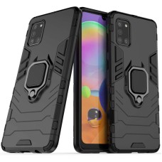 Чохол Samsung Galaxy A31 (A315) Transformer Ring ударостійкий з кільцем чорний