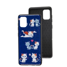 Чохол для Samsung Galaxy A31 (A315) Wave Majesty kitty in love / midnight blue
