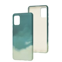 Чохол для Samsung Galaxy A31 (A315) Wave Watercolor dark green/gray