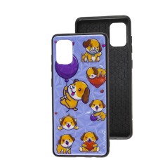 Чохол для Samsung Galaxy A31 (A315) Wave Majesty happy dog / light purple