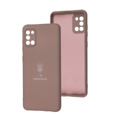 Чохол Samsung Galaxy A31 (A315) Full Premium Тризуб розовий / pink sand