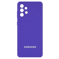 Чохол Samsung Galaxy A32 (A325) Silicone Full camera фіолетовий / purple