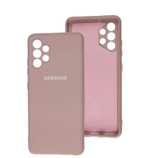 Чохол Samsung Galaxy A32 (A325) Silicone Full camera рожевий / pink sand
