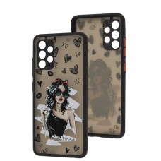 Чохол Samsung Galaxy A32 (A325) Wave Cartoon black dress