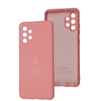 Чохол для Samsung Galaxy A32 (A325) Silicone Full Тризуб розовий / light pink