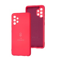 Чохол Samsung Galaxy A32 (A325) Silicone Full Тризуб розовий / barbie pink