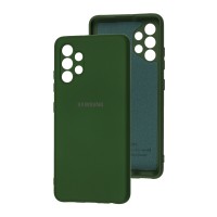 Чохол Samsung Galaxy A32 (A325) Silicone Full camera зелений / dark green