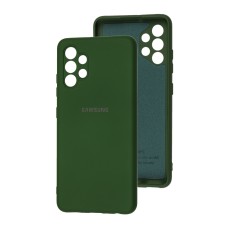 Чохол Samsung Galaxy A32 (A325) Silicone Full camera зелений / dark green
