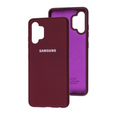 Чохол Samsung Galaxy A32 (A325) Silicone Full бордовий / maroon