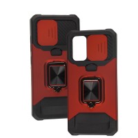 Чехол для Samsung Galaxy A32 (A325) Ring Card ударопрочный красный