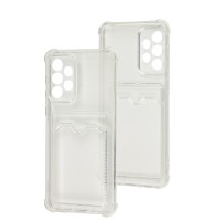 Чохол для Samsung Galaxy A33 (A336) WXD Card Pocket прозорий