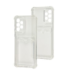 Чохол для Samsung Galaxy A33 (A336) WXD Card Pocket прозорий