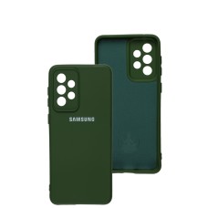 Чохол Samsung Galaxy A33 (A336) Silicone Full camera зелений / dark green