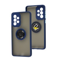 Чохол Samsung Galaxy A33 (A336) LikGus Edging Ring синій