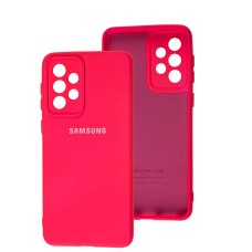 Чохол Samsung Galaxy A33 (A336) Silicone Full camera рожевий / barbie pink
