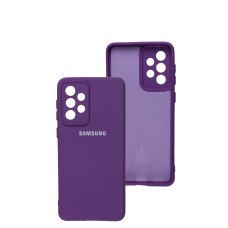 Чохол Samsung Galaxy A33 (A336) Silicone Full camera фіолетовий / purple