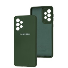 Чохол Samsung Galaxy A33 (A336) Full camera зелений / dark green