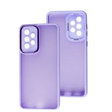 Чохол для Samsung Galaxy A33 (A336) Luxury Metal Lens Full бузковий