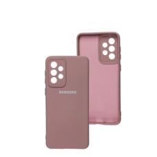 Чохол Samsung Galaxy A33 (A336) Silicone Full camera рожевий / pink sand