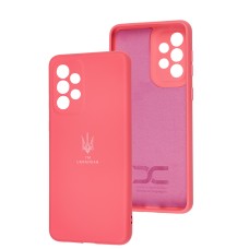 Чохол для Samsung Galaxy A33 (A336) Silicone Full Тризуб малиновий