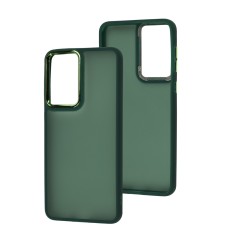Чохол Samsung Galaxy A33 (A336) Luxury Metal Lens green
