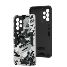 Чохол для Samsung Galaxy A33 (A336) Military armor camouflage gray