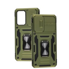 Чохол Samsung Galaxy A33 (A336) Camshield Army Ring оливковий / army green