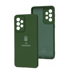Чохол для Samsung Galaxy A33 (A336) Full Premium Тризуб зелений / dark green