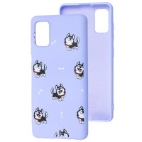Чохол для Samsung Galaxy A41 (A415) Wave Fancy haski / light purple