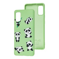 Чохол для Samsung Galaxy A41 (A415) Wave Fancy funny panda / mint gum