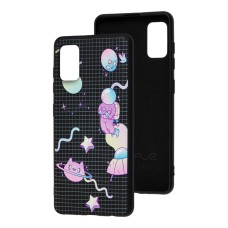 Чохол Samsung Galaxy A41 (A415) Wave Fancy purple space / black