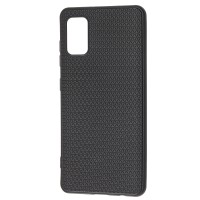 Чохол для Samsung Galaxy A41 (A415) Grid case чорний