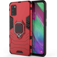 Чохол Samsung Galaxy A41 (A415) Transformer Ring удароміцний з кільцем червоний