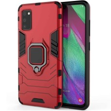 Чохол Samsung Galaxy A41 (A415) Transformer Ring удароміцний з кільцем червоний
