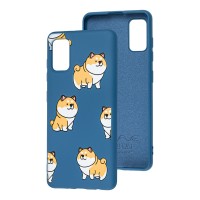 Чохол Samsung Galaxy A41 (A415) Wave Fancy corgi / dark blue
