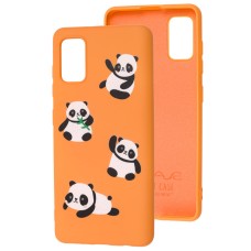 Чохол Samsung Galaxy A41 (A415) Wave Fancy panda / peach