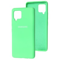 Чохол Samsung Galaxy A42 (A426) Silicone Full м'ятно-зелений